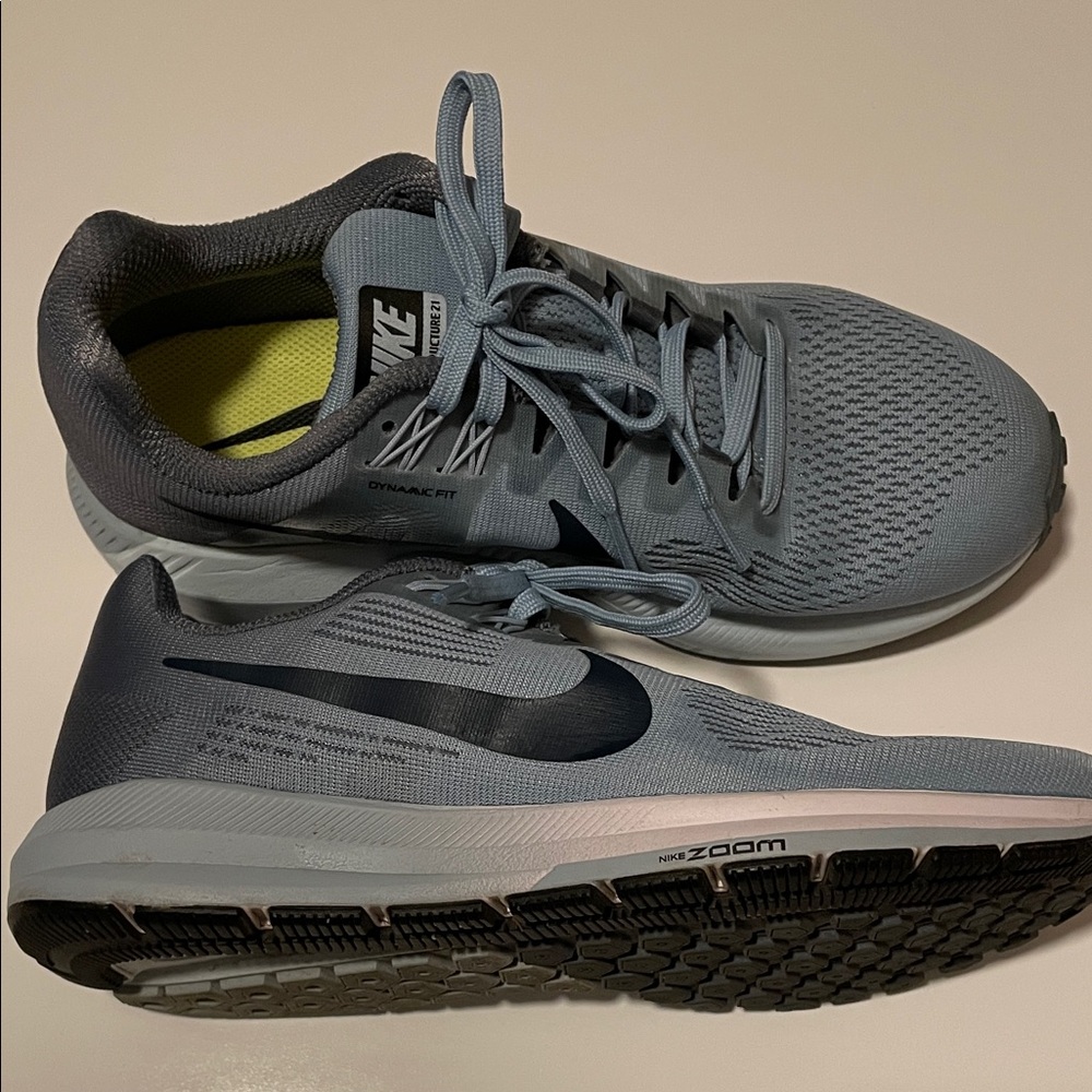 Nike Women’s Zoom Structure 21 Slate Blue & Black Athletic Running Shoe Size 7.5